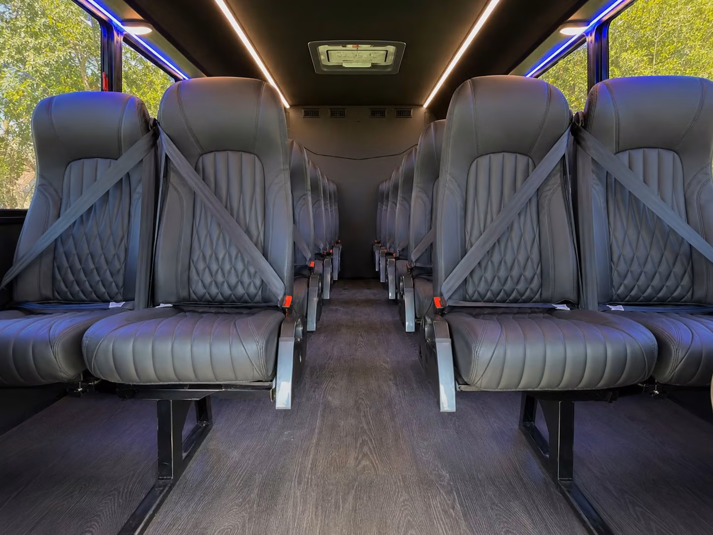 15 passenger minibus inside