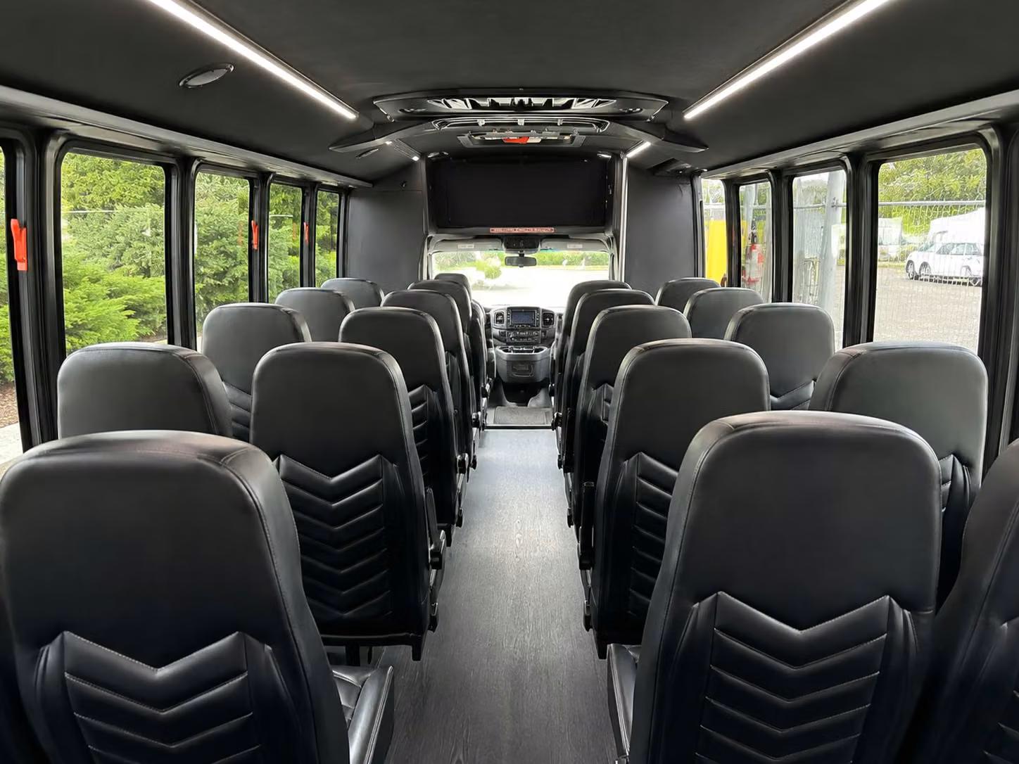15 passenger minibus interior