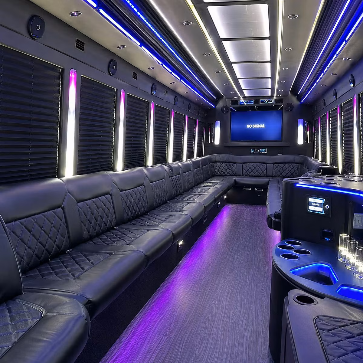 party bus interior