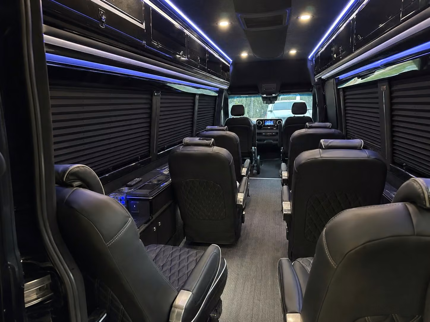sprinter van with driver inside